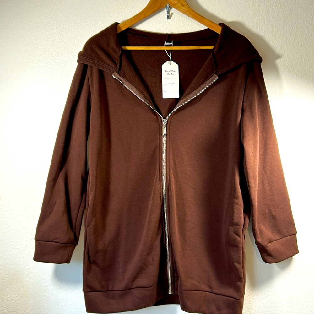 Maroon super soft hoodie, XL
